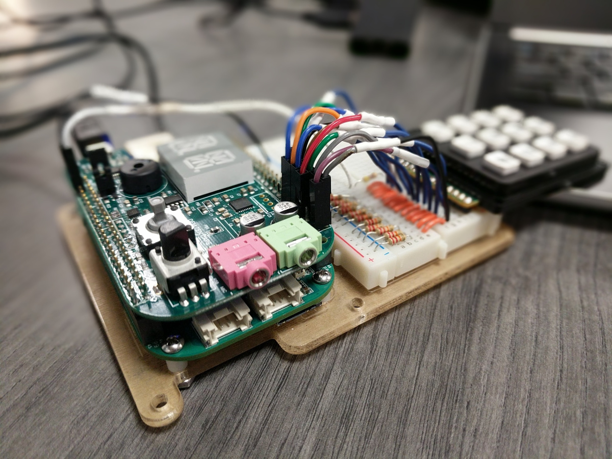 An image of the Beagleboard with keypad